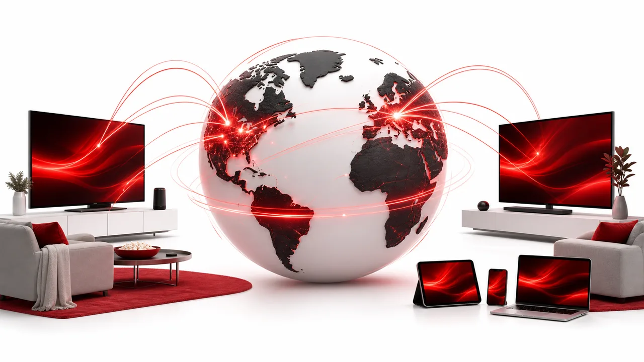 Television and connected devices representing an IPTV subscription for viewers in the USA
